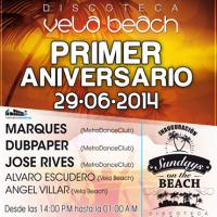 Vela Beach - I Aniversario - 29 Junio 2014